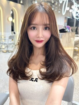 シーシンジュク 新宿南口(Sea shinjuku) 韓国風前髪×レイヤーカット【新宿/前髪/レイヤーカット】