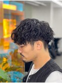 波巻きスパイラルパーマツイストスパイラルパーマ韓国マッシュ