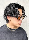 ツイストスパイラル波巻きパーママッシュウルフ