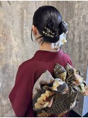 カチモリヘア×成人式アレンジ