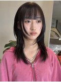 レイヤーカット/ハッシュカット/ミディアムウルフカット