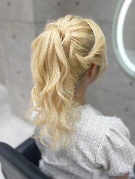 ヘア サロン クラン 東心斎橋店(hair salon clan) ゆるふわポニー/心斎橋ヘアセット
