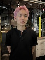 メンズレコ 渋谷(MEN'S LECO)&nbsp;メンズショート/ホワイトピンク