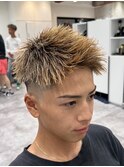 ブラウンonゴールドハイライト&ジェットモヒカン