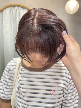 ロンドアジュール 横浜(Lond azur) ピンクベージュ/ボブ/顔周り/レイヤー/暖色カラー/横浜