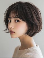 ロディーナ 大口 新子安(rodina)&nbsp;【水素ケアカラー】白髪ぼかしハイライトベージュ×大人ショート