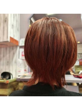 パワープラスヘア 伸ばしかけのウルフスタイル