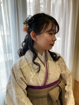 アロマ ヘアー ルーム 新宿店(AROMA hair room) 成人式/卒業式セット☆和装/袴/花かんむり/波ウェーブ/着付け