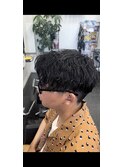 波巻きパーマ