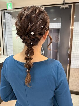 シクネ 新潟駅 万代(SHICUNE) アサミ＊【新潟/万代】編みおろしアレンジ