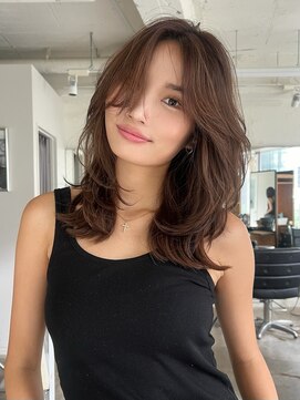 ランプ 代官山(the lamp) 大人美人ロングレイヤーカットハッシュカット20代30代