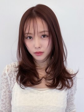 ルージュシー 堀江(RU10C) レイヤーカット/ブリーチなしダブルカラー/モカブラウン