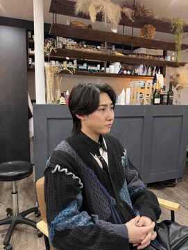 ティーヘア(t.hair) 爽やかメンズカット/センターパート/フェード/ビジネス/刈り上げ