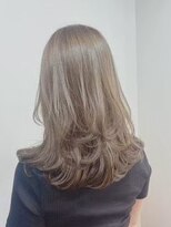 エイム ヘア リンク 長津田店(eim hair rink) レイヤーカット/抜け感ロング/ウェーブロング/くすみベージュ