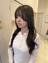 サラ ビューティー サイト 古賀店(SARA Beauty Sight)&nbsp;【ブリーチなしダブルカラー】オリーブベージュ/透明感/レイヤー