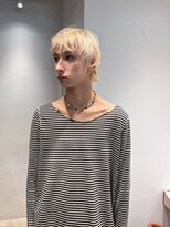 エディット トウキョウ(e.dit tokyo)&nbsp;メンズショート/ダブルカラー/ハイトーン/ホワイトベージュ
