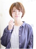大人可愛いスッキリマッシュボブ