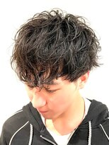 銀座マツナガ 浅草店 くせ毛風無造作スパイラルパーマカジュアルマッシュグランジ