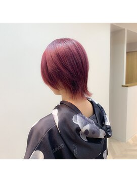 リズム(Re._sm) ショートウルフ ピンクラベンダー