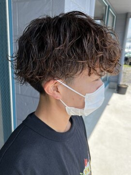 リット×ベリエ(Lit.×belier) 波巻きスパイラルツイストスパイラルパーママッシュメンズヘア