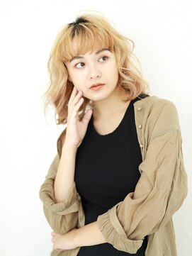 テトテ 天王寺店(tetote) 【tetote天王寺店】スパイラルウェーブボブ  プラチナベージュ