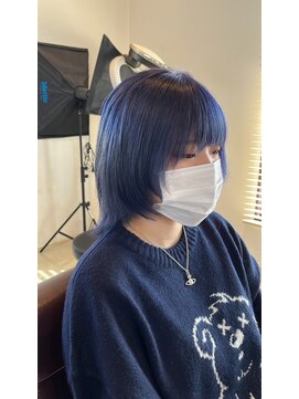 ラ メール ヘア デザイン(La mer HAIR DESIGN) ブルーパープル/レイヤーカット