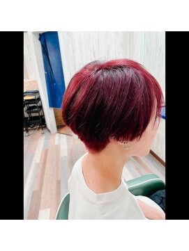 ルートヘア 辻堂店 ワインレッド