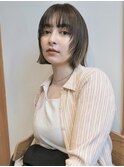 ボブ　レイヤーカット　顔まわり　顔まわりカット