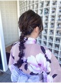編み下ろしヘアアレンジ♪
