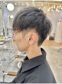 刈り上げツーブロック短髪マッシュショートビジネスメンズヘア