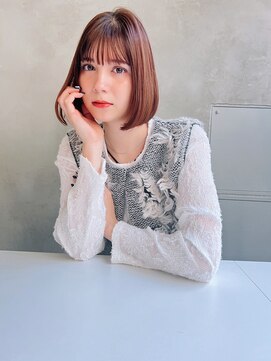 エイミー(Aimee) Aimee 町田　ナチュラルブラウン×ニュアンスボブ