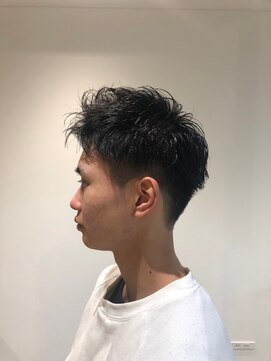ソイクフ 四条大宮店(SOY-KUFU) 【soy-kufu】MEN'S HAIRショートパーマアッシュブラック