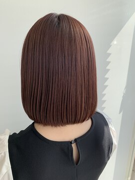 エバーグリーン(ever Green) 暖色ブラウンカラーのボブ