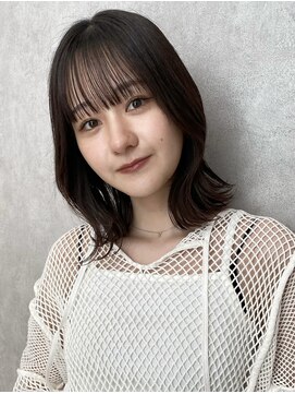 ロンド ロワール 門前仲町(Lond Loire) 韓国レイヤーカット/くびれ巻き/前髪顔周り/セミディ[門前仲町]