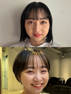 タス(tas) tas似合わせカット before&after 【コンパクトショート】