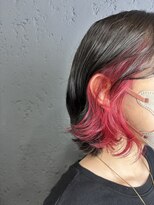 プライズ アイリス 池袋東口店(prize Iris)&nbsp;インナーカラー/赤/レッド/カシスレッド/エクステ/池袋/派手髪
