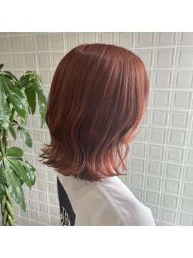 ボアップ 新居浜店(boappu) #オレンジカラー #ケアブリーチ #ダブルカラー