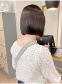 小顔タッセルボブ×美髪[ぱつっとボブ/縮毛矯正/横浜韓国]