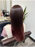 グラデーションカラー　ピンクブラウン