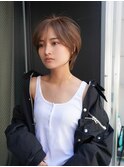 【GEEKS渋谷】大人ショートウルフ/グレージュ/冬カラー/20代30代