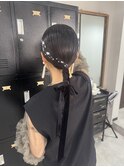 結婚式参列ヘアセット