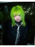 黄緑 ミディアムウルフ 蛍光グリーン ミディアムレイヤー