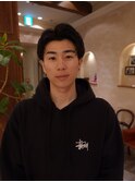 #メンズパーマ・メンズカット・センターパート・くせ毛活かし