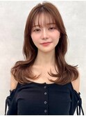 韓国レイヤー/ワインレッド/マロンベージュ/イメチェン/吉祥寺
