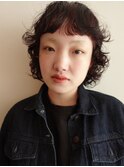 ショートパーマ/レッドブラウン