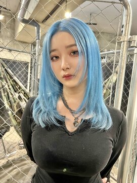 シリー(Silly) 色落ちミントの【シアンカラー】