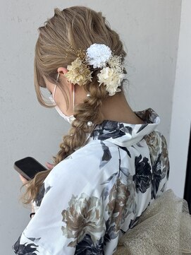 ロンド ヘアー(Rondo. Hair) サイド編みおろしarrange