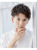 ツーブロ刈り上げ束感メンズショート