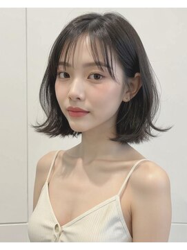 ブロウ ネックス ザ サロン 表参道(VLOW nex the salon) ★くびレイヤーエモージュ美髪切りっぱなしボブカール セミディ