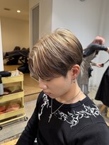 コレット 宇都宮(collet Gigi)&nbsp;センターパート ブロンドベージュ エンドカラー